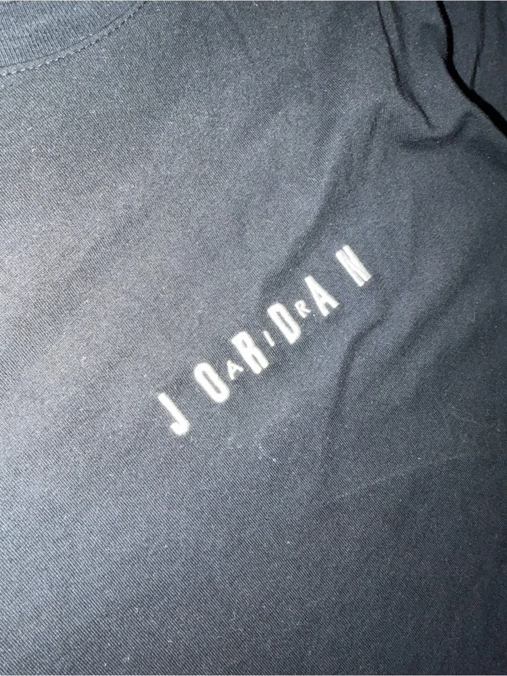 Jordan Black Short-Sleeve Logo Tee XL
